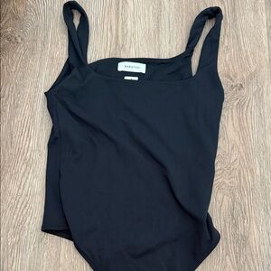 Babaton Black Bodysuit Top